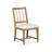 Extendable Rectangular Dining Table With 2 Arm Benches And 2 White Side Chairs-2074519590-2074519587