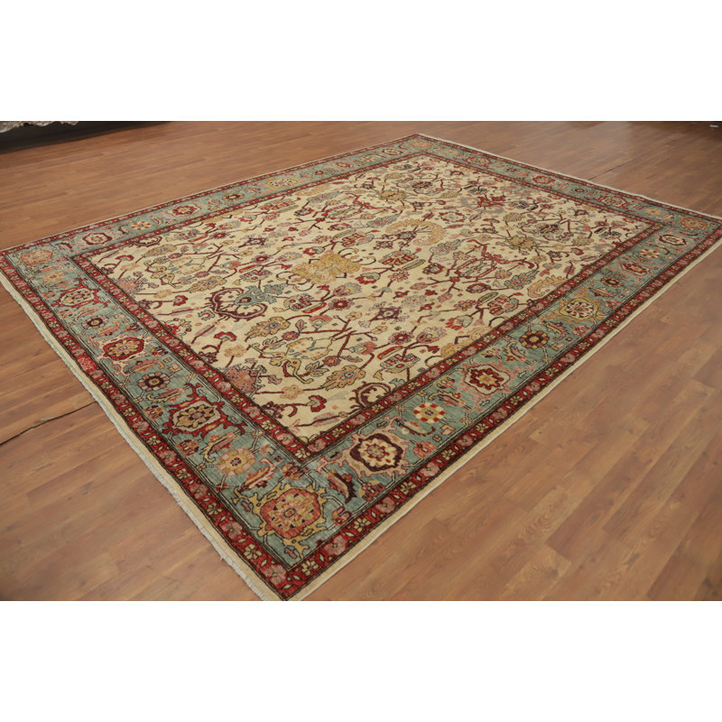 Tapis de salon à teinture végétale Ziegler 8 x 11