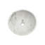 Lavabo de salle de bain en pierre naturelle blanche, 400 x h 150 mm, qualité, trou de drain pré-percé