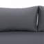 Lit de jour 3 places, structure en bois gris et coussin gris-1587664734