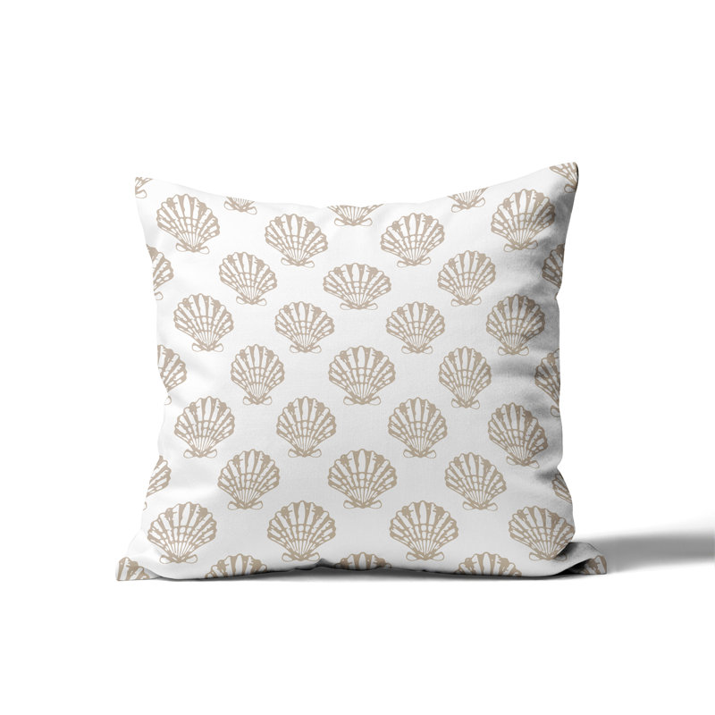 Coussin Barnon, Beige, H 18 po x l 18 po