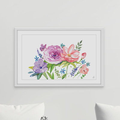 « pastels bouquet »-cadre photo imprimé sur papier