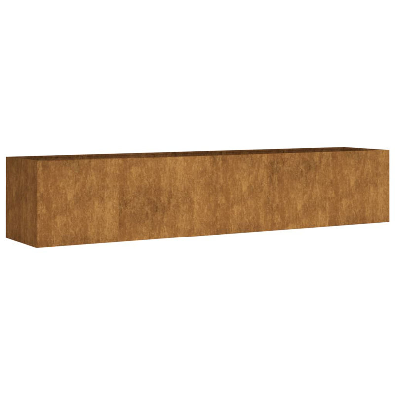 Lit surélevé Latitude Run® 78,7 po x 15,7 po x 15,7 po en acier Corten