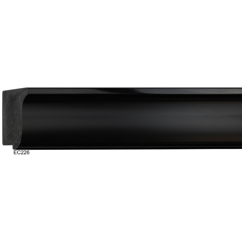 Metropolis Flat Wall Mirror, Matte Black