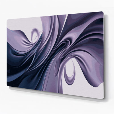 «Gradient Abstract 14», art mural en métal gris