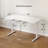 Tempered Glass Top Height Adjustable Standing Desk, Computer Desk with Drawer and USB Charge-978523221-977658439