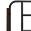 Lit électrique pour personnes âgées - télécommande câblée avec relevage de dossier à une touche et abaissement des jambes, rails antichute et plateau repas amovible, aide à la position assise / assise sécuritaire