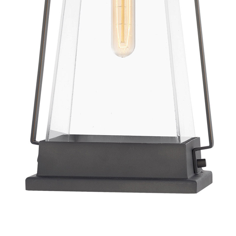 Arcadia Aged Copper Bronze 1 -Bulb 19.25" H Outdoor Hanging Lantern