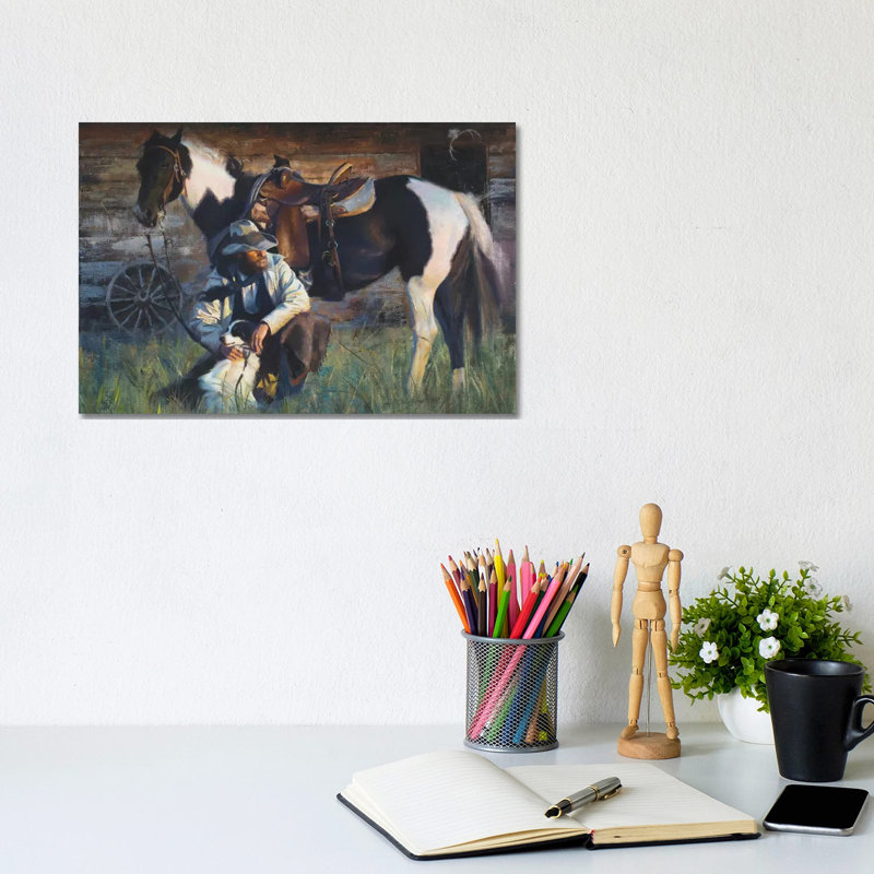 A Hard Days End by David Edward Kucera - Wrapped Canvas Gallery-Wrapped Canvas Giclée, 20.32 cm H x 30.48 cm W