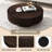 Lorven 31.5" Solid Wood Round Drum Coffee Table-1907365867