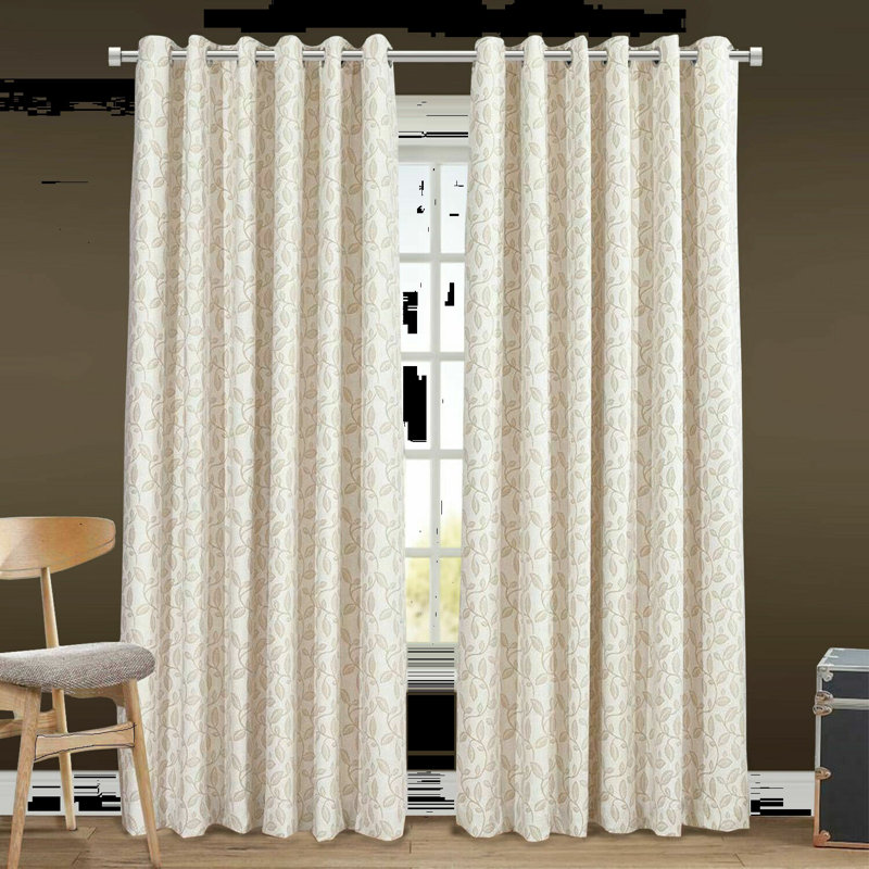 Lippert Room Darkening Curtain Pair, Beige, 168cm Width x 137cm Drop