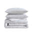 Vera Wang Nebulous Flower Cotton Reversible Grey Duvet Cover Set-2010719284