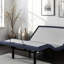 Base de lit simple TG réglable, réglages de la tête et des pieds, trois modes de vibration, 2 ports de charge, positions préréglées Tv / Zero Gravity / Lounge, Under Led, retour à une touche, pliage central, capuchon de 850 lb, bleu