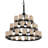 36 - Light Dimmable Tiered Chandelier