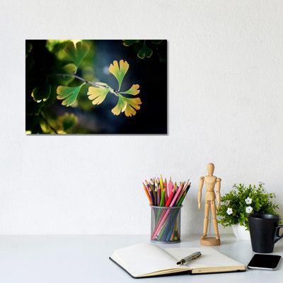 A Leaf Tells The Fall - Wrapped Canvas Print