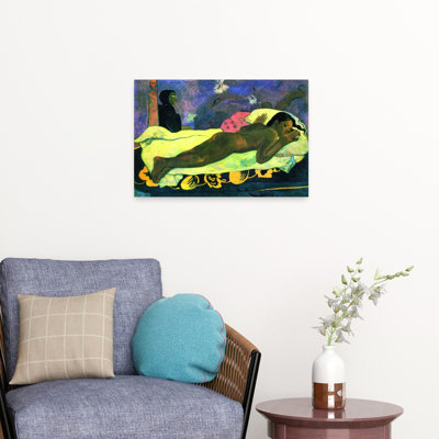 «Girl In Bed», impression d'art classique de paysage abstrait coloré au printemps