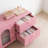 70.9" Modern Pink TV Stand with Storage, Arched Glass Doors & Drawers, Multi-Use Sideboard Buffet Cabinet-1654399420