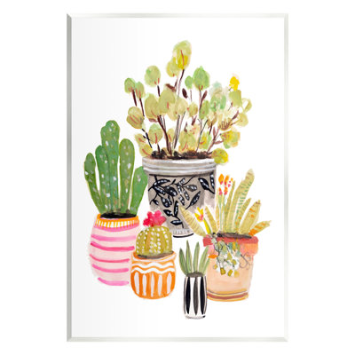 Motif de pots de cactus par Karen Fields - Peinture
