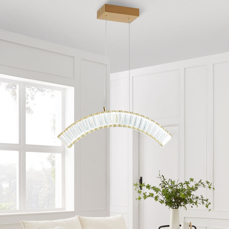 Rayahna Dimmable LED Modern Linear Chandelier