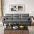 Imelda 83'' Faux Leather Upholstered Square Arm Sofa-1388015383