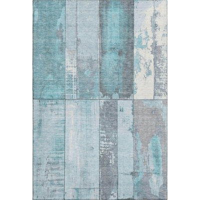 Premium Machine Washable Crestover AMF1877 Geometric Rug