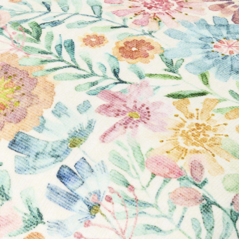 Housse et insert de coussin décoratif Spring Bouquet, Multi, Carré 18 po, Mélange de duvet