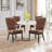 Modern Upholstered Dining Chair with Metal Frame-46129431