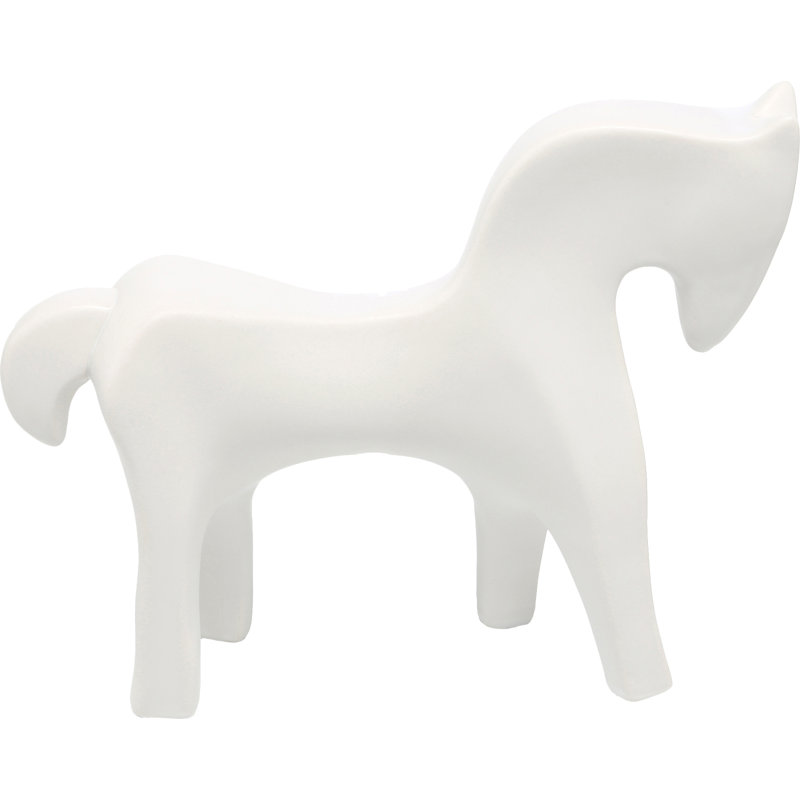 Horse-Matte White