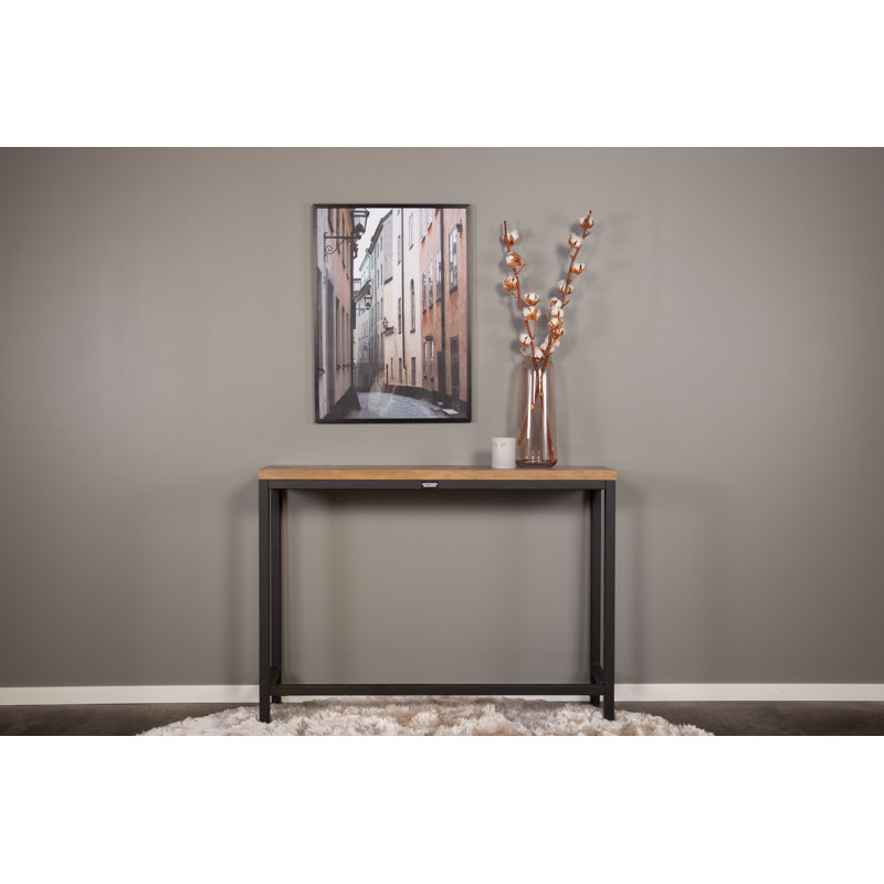 Tommy 110cm Console Table, Black, Nature