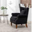 Fauteuil à oreilles en polyester capitonné de 29 po de large Jacquelyn-1067807782