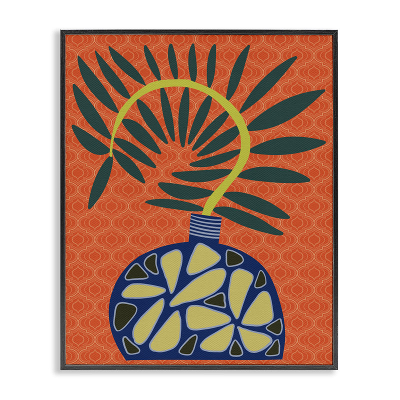  Art moderne, estampe numérique encadrée par Regina Moore, H 20 po x l 16 po, Giclée encadrée noir minuit