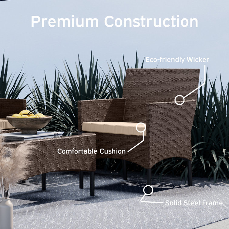 Nestl 4 - Outdoor & Group with | Cushions Reviews Wayfair Person Seating
