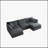 5-Seater U-Shaped Sectional Sofa