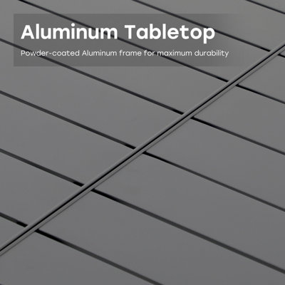 Alice 83" Outdoor Aluminum Extended Table