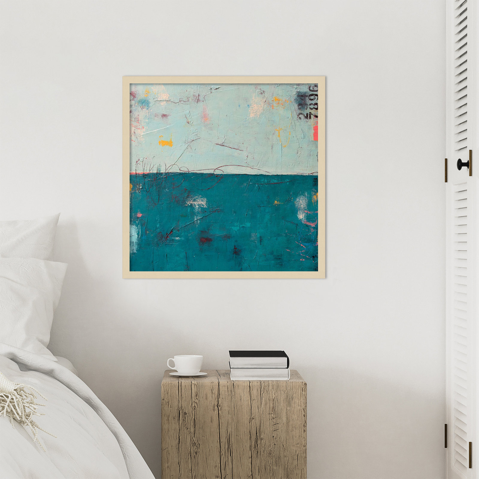 Blue Bay Hideaway Print by Erin Ashley, 25" H x 26" W, Brown