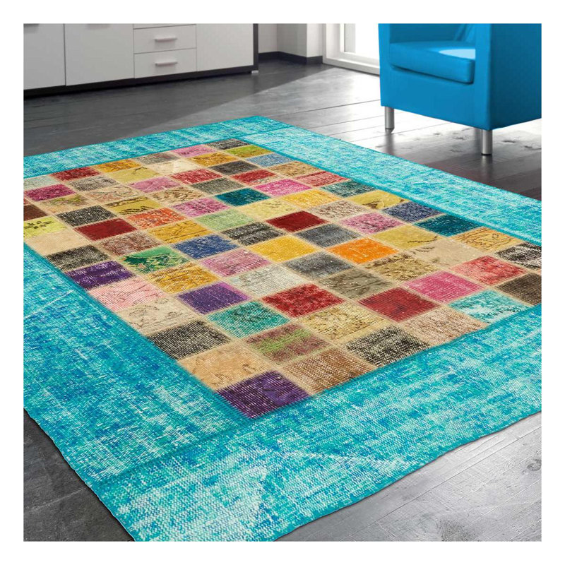 Savannah Patchwork Hand Woven Area Rug, Rectangle 80 x 150cm