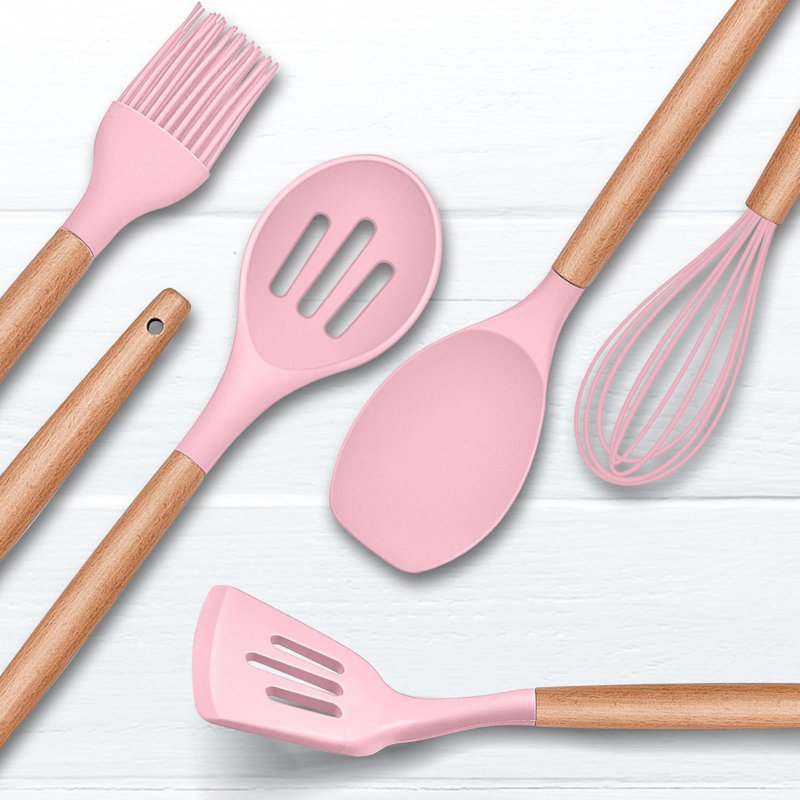 Rareweaves 12 Utensil Set, 34cm, Pink