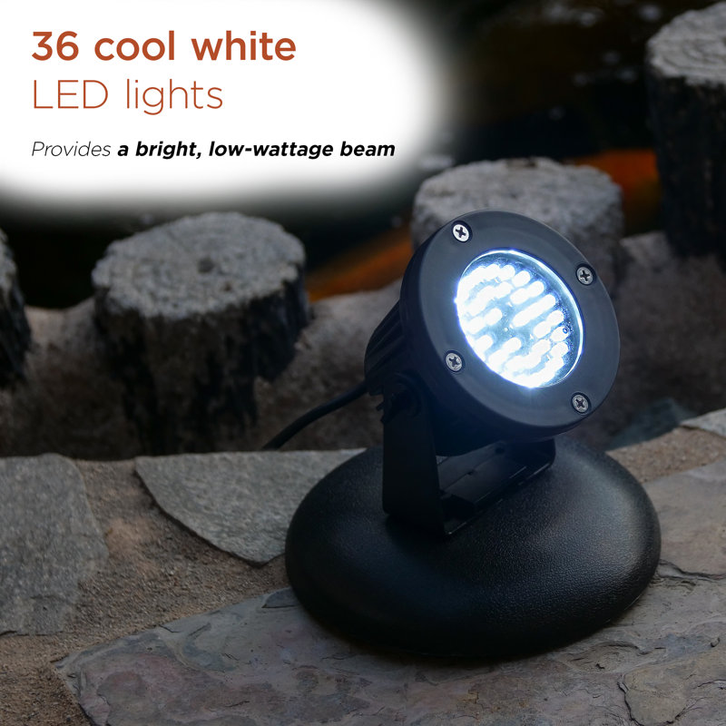 Compact Black LED Pathway Light with Transformer