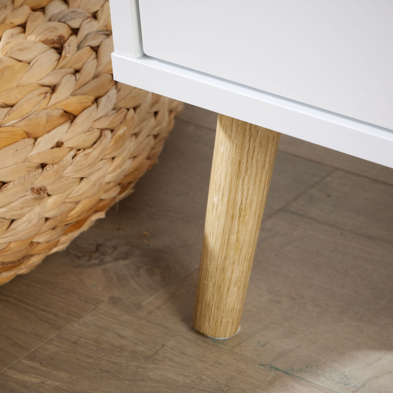 Brashear 4 Drawer 60cm Chest Of Drawers, White