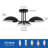 3 - Light Modern Sputnik Semi Flush Mount Ceiling Light-1159085172