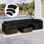 Montaque Indoor / Outdoor Black Rectangular Pillow Cover