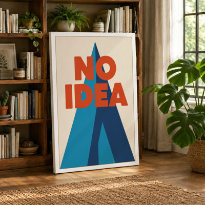 No Idea Typography - Wrapped Canvas