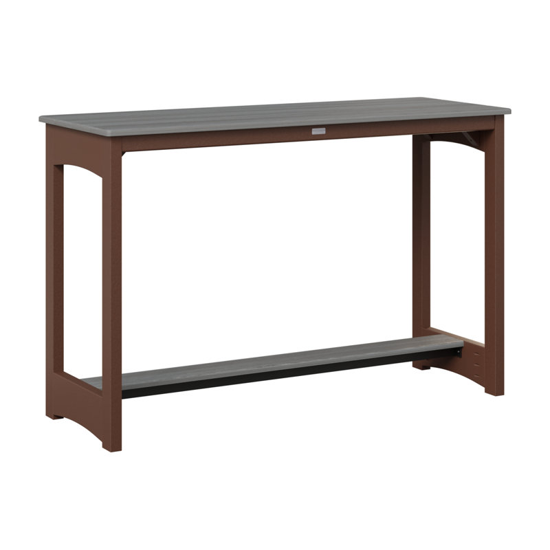 Table de bar Berlin Gardens, Bois flottant gris, 38.5" H x 60" W x 22" D, Chocolat / Brun