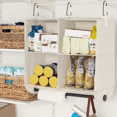 Hanging Closet Organizer with Metal Rod