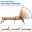 Chaise longue inclinable avec coussins Grigorijus
