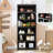 6-Tier Farmhouse Bookcase with Adjustable Shelves, Floor Standing Open Display Storage Rack, Anti-Slip Design-522821314-522821372