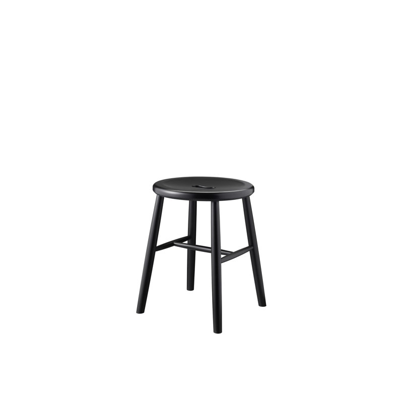 J27 Accent Stool, Jet Black