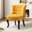 Grenier Traditional Velvet Upholstered Wingback Side Chair with Button-Tufted-1081573199
