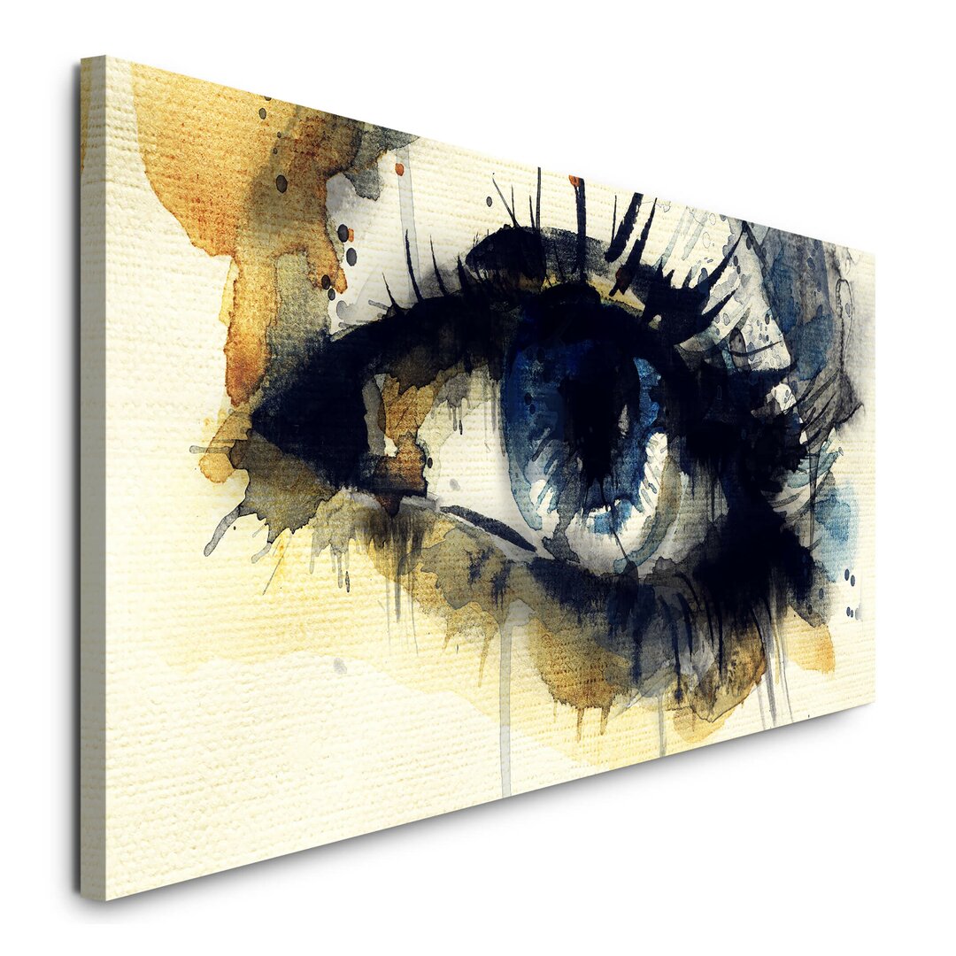 Leinwandbild "Painting Eye" - Kunstdruck