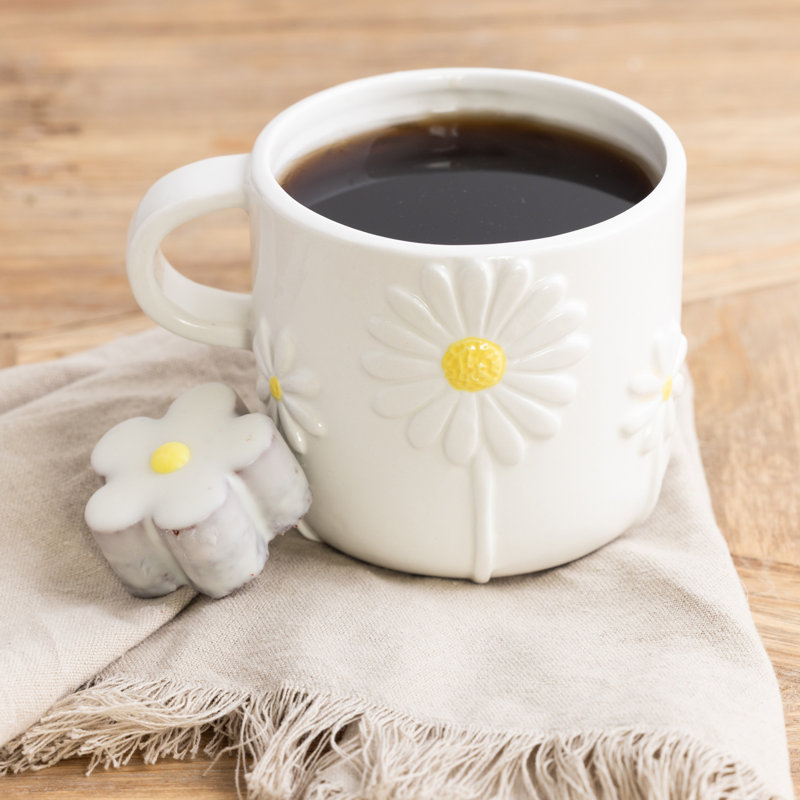 Grande tasse à café en céramique Daisy